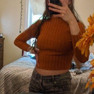 Forever 21 Mock Neck Crop